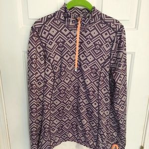 Marika L purple athletic sweatshirt top